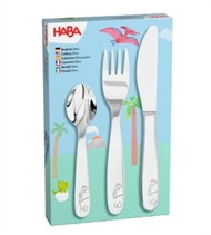 Børnebestik Rustfrit stål, Dino, HABA